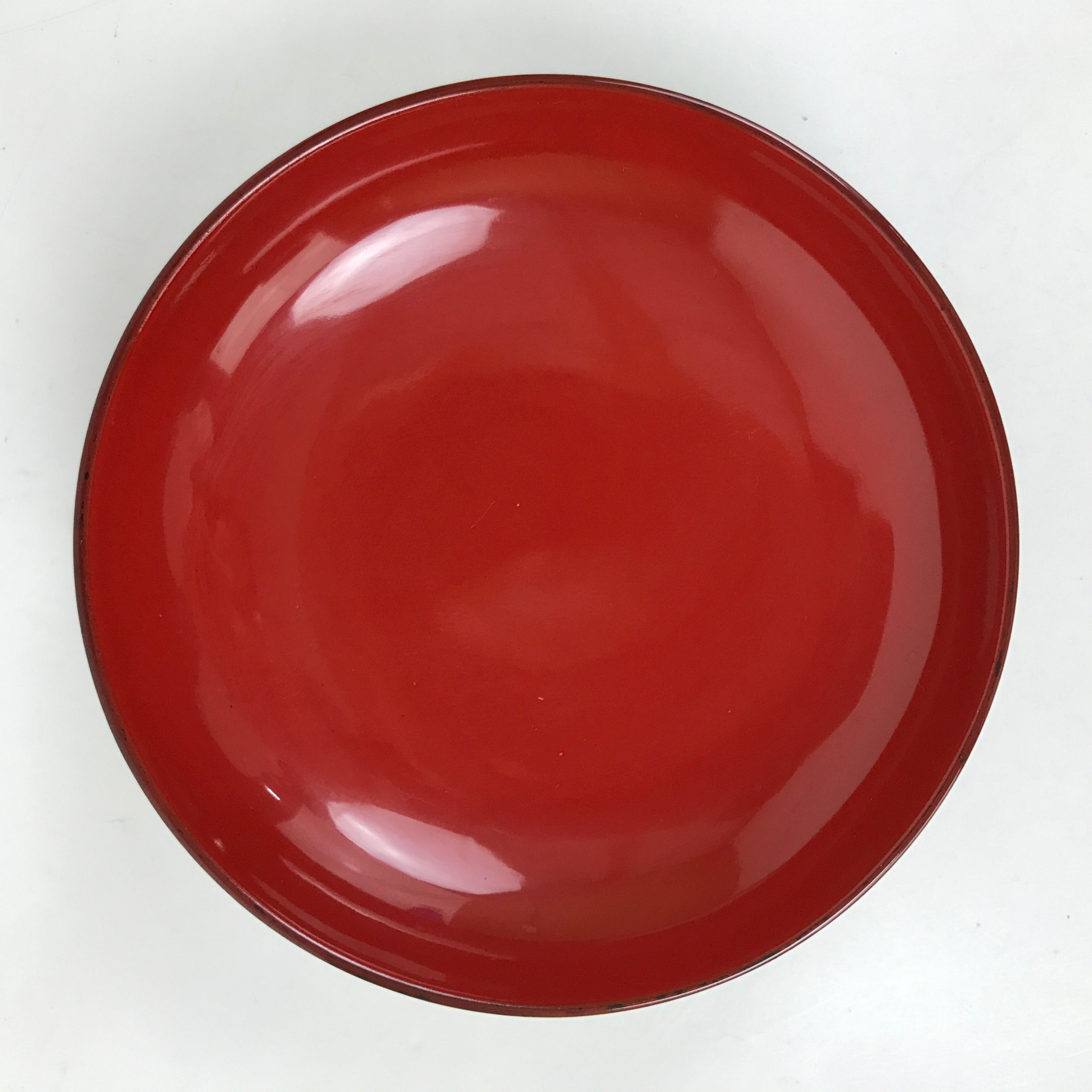 Japanese Lacquer Wood Lidded Rice Bowl Vtg Echizen-Nuri Round Brown Red LWB112