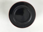 Japanese Lacquer Wood Lidded Small Kaiseki Bowl Makie Gold Dots Black Red L602