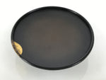 Japanese Lacquer Wood Lidded Small Kaiseki Bowl Makie Gold Dots Black Red L602