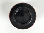 Japanese Lacquer Wood Lidded Small Kaiseki Bowl Makie Gold Dots Black Red L603