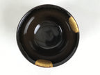 Japanese Lacquer Wood Lidded Small Kaiseki Bowl Makie Gold Dots Black Red L603