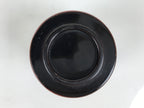 Japanese Lacquer Wood Lidded Small Kaiseki Bowl Makie Gold Dots Black Red L605
