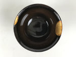 Japanese Lacquer Wood Lidded Small Kaiseki Bowl Makie Gold Dots Black Red L605
