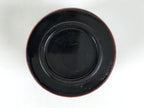 Japanese Lacquer Wood Lidded Small Kaiseki Bowl Makie Gold Dots Black Red L606
