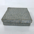 Japanese Lacquer Wood Lidded Tray Kashiki Vtg Shunkei-Nuri Round Brown LWB111