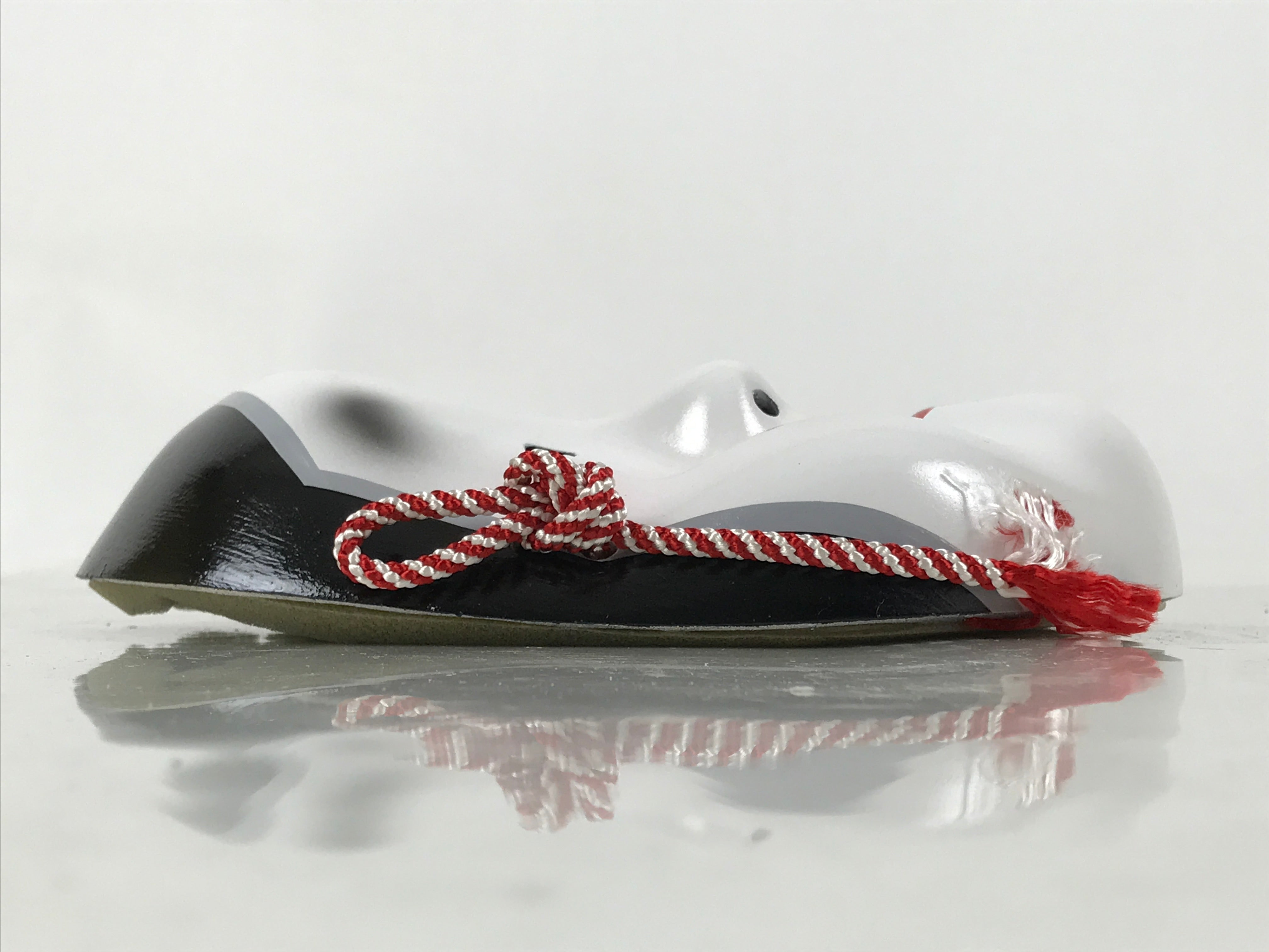 Japanese Lacquer Wood Noh Mask Okame Otafuku Smiling Woman Nohmen Kagura OM81