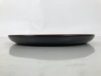 Japanese Lacquer Wood Serving Tray Vtg Kamakurabori Carved Iris Wreath LWB173