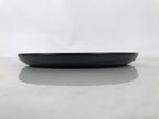 Japanese Lacquer Wood Serving Tray Vtg Kamakurabori Carved Iris Wreath LWB173