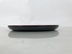 Japanese Lacquer Wood Serving Tray Vtg Kamakurabori Carved Iris Wreath LWB173