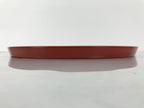 Japanese Lacquer Wood Serving Tray Vtg Miyazaki Shikki Hibiscus Round Black L547