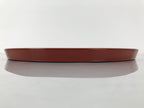 Japanese Lacquer Wood Serving Tray Vtg Ryukyu Shikki Hibiscus Round Black L548