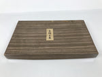 Japanese Lacquer Wood Shunkei Serving Plate Set Vtg Fish-Shape Tray Forks LWB179