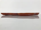 Japanese Lacquer Wood Shunkei Serving Plate Set Vtg Fish-Shape Tray Forks LWB179