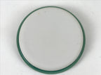 Japanese Lacquer Wood Stand Porcelain Ashtray Shunkei-Nuri Green Hexagon LWB105