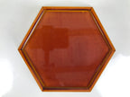 Japanese Lacquer Wooden Kashiki Snack Bowl Shunkei-Nuri Kashibachi Brown L532