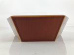 Japanese Lacquer Wooden Kashiki Snack Bowl Shunkei-Nuri Kashibachi Brown L532