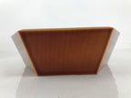 Japanese Lacquer Wooden Kashiki Snack Bowl Shunkei-Nuri Kashibachi Brown L532