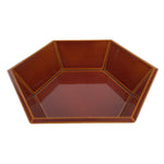 Japanese Lacquer Wooden Kashiki Snack Bowl Shunkei-Nuri Kashibachi Brown L532