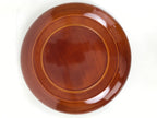 Japanese Lacquer Wooden Kashiki Snack Bowl Shunkei-Nuri Kashibachi Brown LWB116