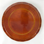 Japanese Lacquer Wooden Kashiki Snack Bowl Shunkei-Nuri Kashibachi Brown LWB118