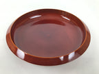 Japanese Lacquer Wooden Kashiki Snack Bowl Shunkei-Nuri Kashibachi Brown LWB170