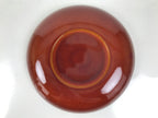 Japanese Lacquer Wooden Kashiki Snack Bowl Shunkei-Nuri Kashibachi Brown LWB170