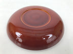 Japanese Lacquer Wooden Kashiki Snack Bowl Shunkei-Nuri Kashibachi Brown LWB170
