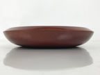 Japanese Lacquer Wooden Kashiki Snack Bowl Shunkei-Nuri Kashibachi Brown LWB170