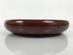 Japanese Lacquer Wooden Kashiki Snack Bowl Shunkei-Nuri Kashibachi Brown LWB182