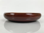 Japanese Lacquer Wooden Kashiki Snack Bowl Shunkei-Nuri Kashibachi Brown LWB182