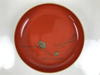 Japanese Lacquer Wooden Kashiki Snack Bowl Vtg Kashibachi Pine Needle Cone L531