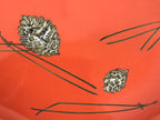 Japanese Lacquer Wooden Kashiki Snack Bowl Vtg Kashibachi Pine Needle Cone L531