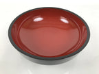 Japanese Lacquer Wooden Kashiki Snack Bowl Vtg Kashibachi Thick Black Red L607