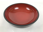 Japanese Lacquer Wooden Kashiki Snack Bowl Vtg Kashibachi Thick Black Red L607