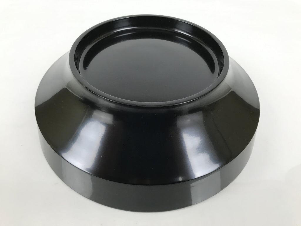 Japanese Lacquer Wooden Kashiki Snack Bowl Vtg Kashibachi Thick Black Red L607