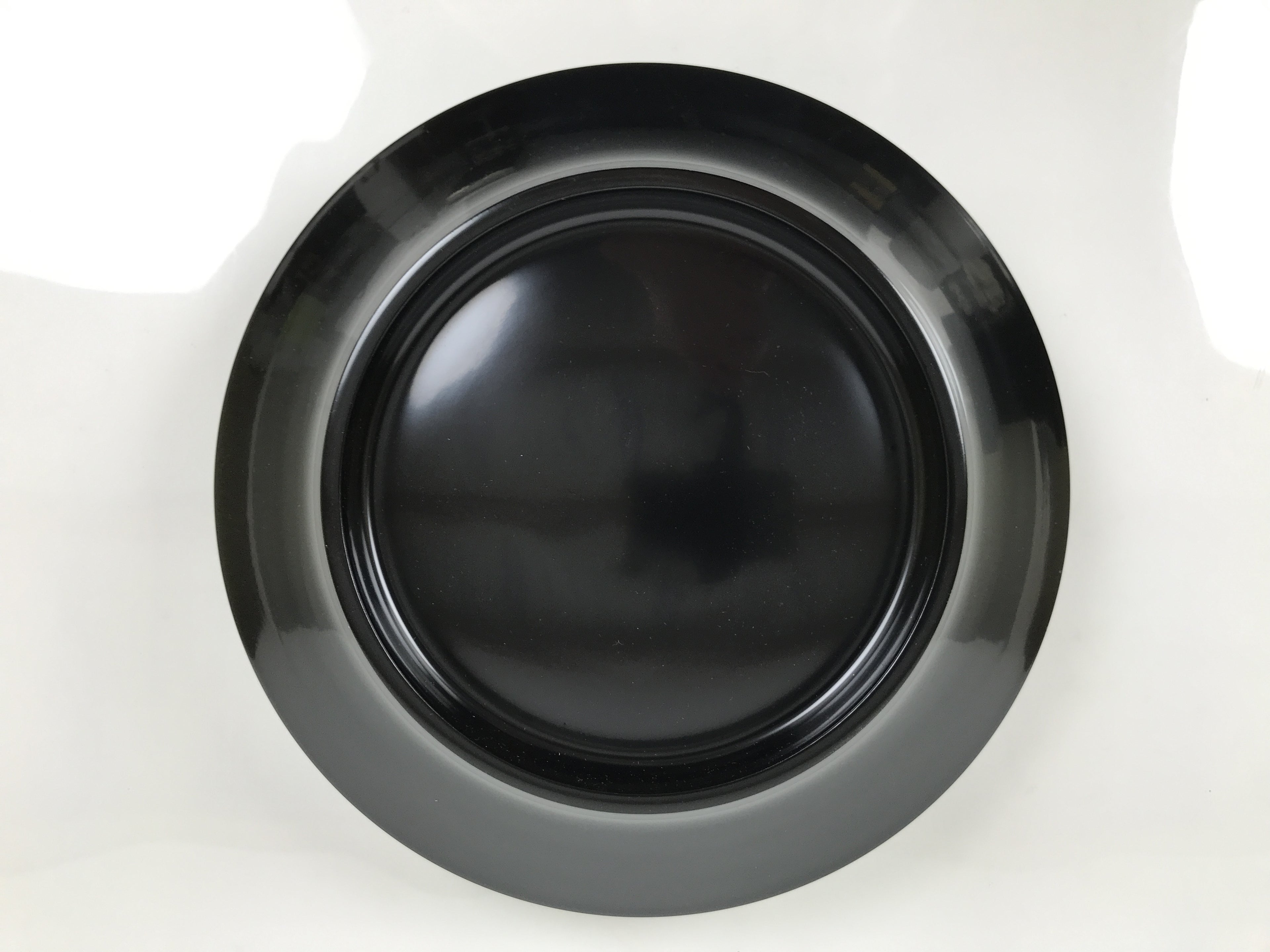 Japanese Lacquer Wooden Kashiki Snack Bowl Vtg Kashibachi Thick Black Red L607