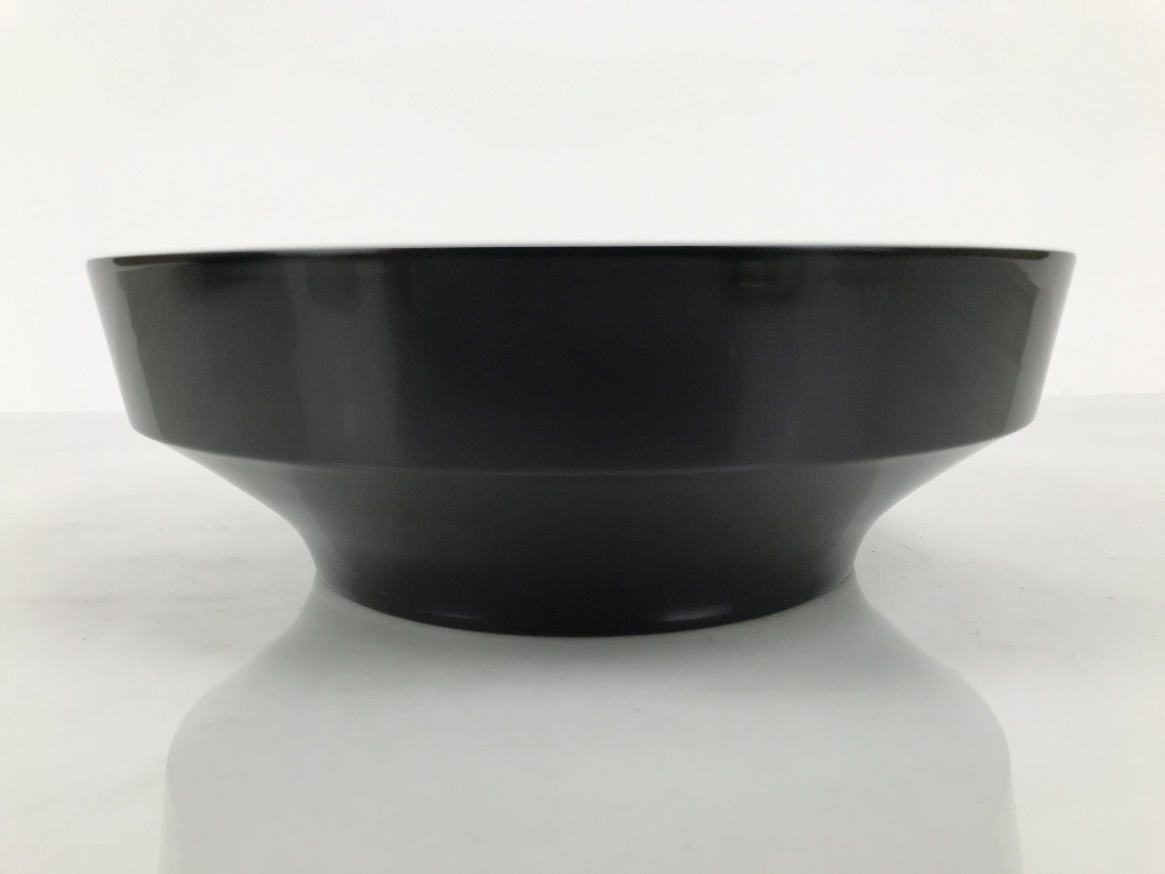 Japanese Lacquer Wooden Kashiki Snack Bowl Vtg Kashibachi Thick Black Red L607