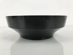 Japanese Lacquer Wooden Kashiki Snack Bowl Vtg Kashibachi Thick Black Red L607
