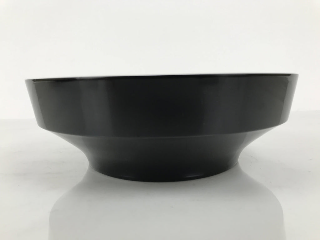 Japanese Lacquer Wooden Kashiki Snack Bowl Vtg Kashibachi Thick Black Red L607
