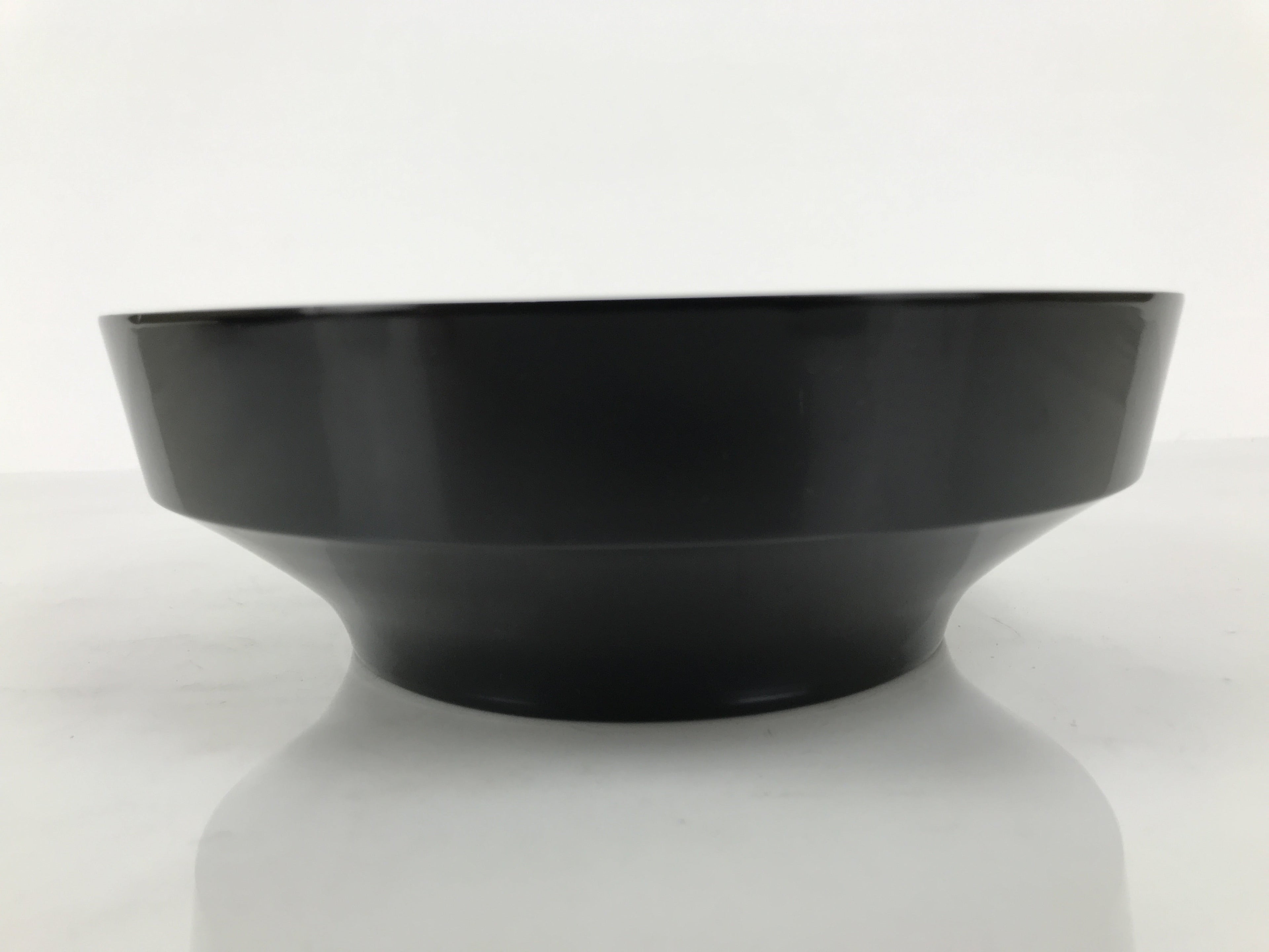 Japanese Lacquer Wooden Kashiki Snack Bowl Vtg Kashibachi Thick Black Red L607