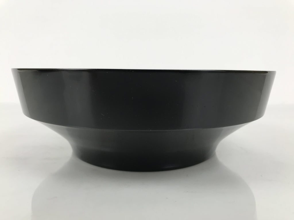 Japanese Lacquer Wooden Kashiki Snack Bowl Vtg Kashibachi Thick Black Red L607