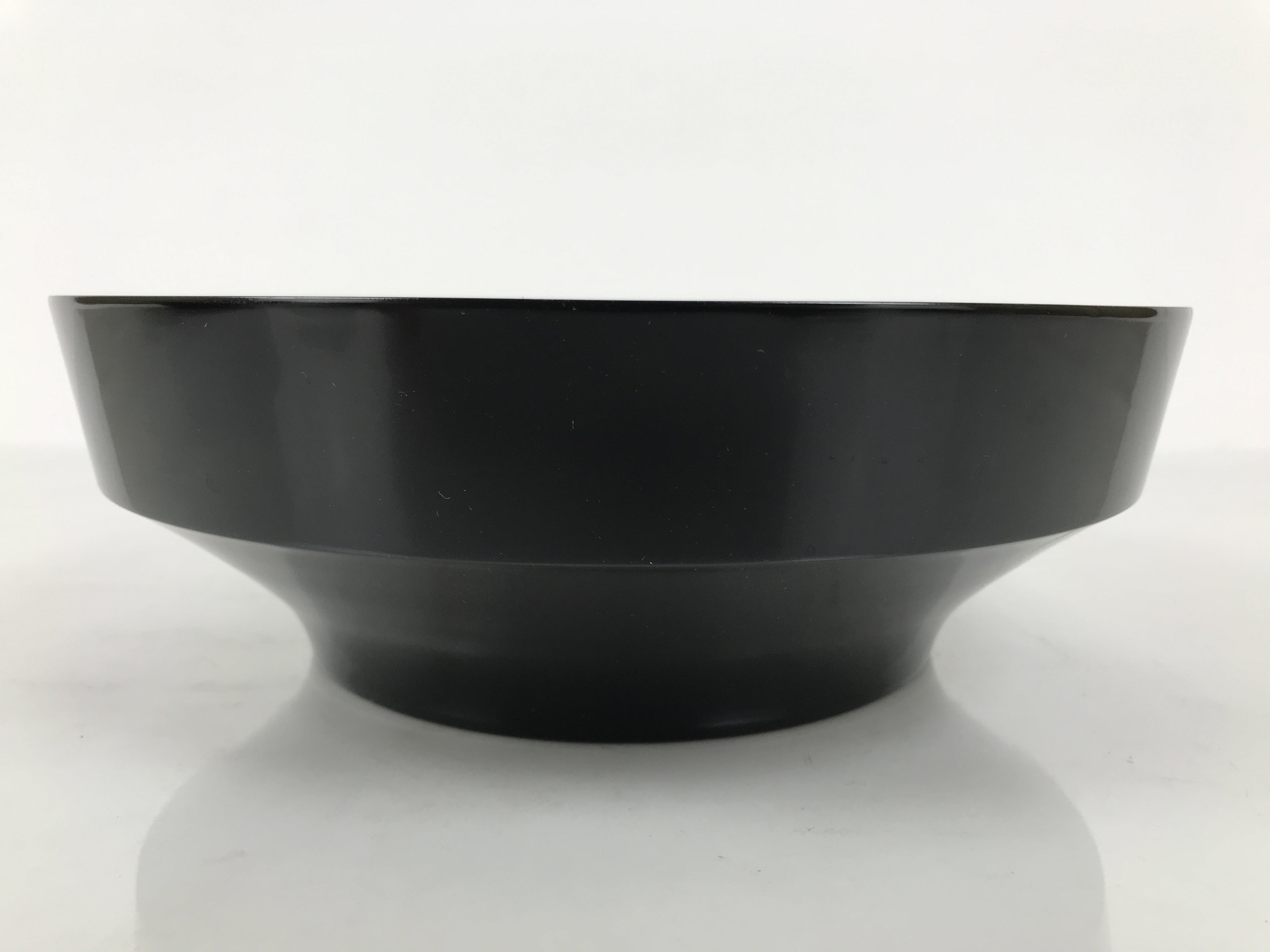 Japanese Lacquer Wooden Kashiki Snack Bowl Vtg Kashibachi Thick Black Red L607