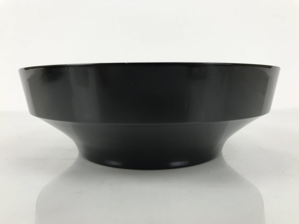 Japanese Lacquer Wooden Kashiki Snack Bowl Vtg Kashibachi Thick Black Red L607