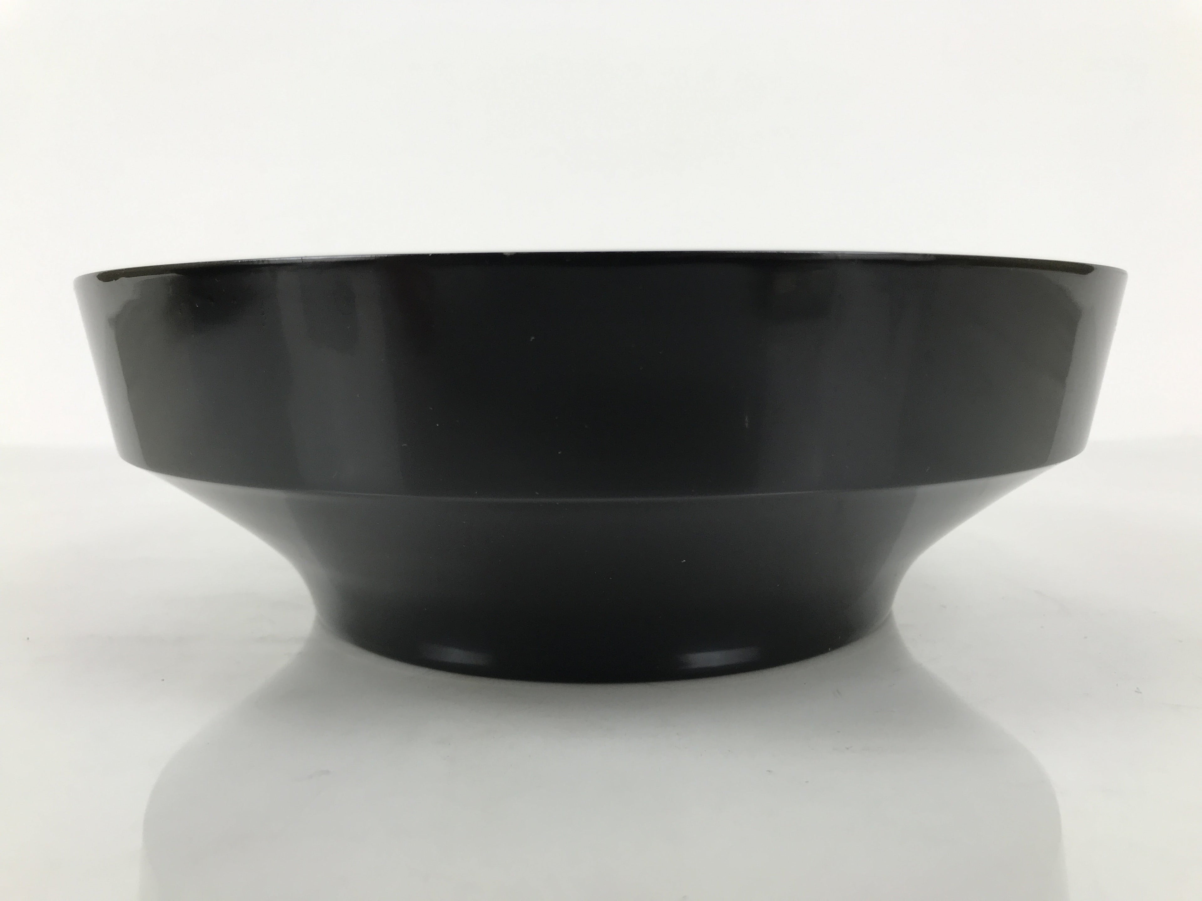 Japanese Lacquer Wooden Kashiki Snack Bowl Vtg Kashibachi Thick Black Red L607