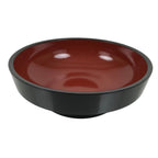 Japanese Lacquer Wooden Kashiki Snack Bowl Vtg Kashibachi Thick Black Red L607