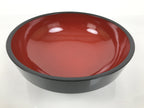 Japanese Lacquer Wooden Kashiki Snack Bowl Vtg Kashibachi Thick Black Red L608