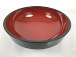 Japanese Lacquer Wooden Kashiki Snack Bowl Vtg Kashibachi Thick Black Red L608