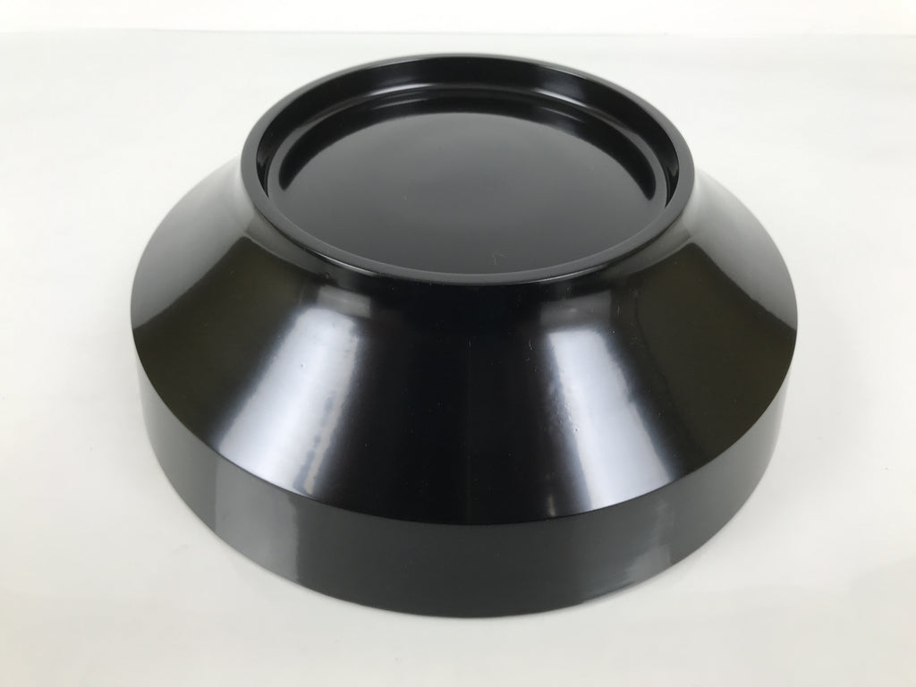 Japanese Lacquer Wooden Kashiki Snack Bowl Vtg Kashibachi Thick Black Red L608