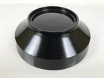 Japanese Lacquer Wooden Kashiki Snack Bowl Vtg Kashibachi Thick Black Red L608