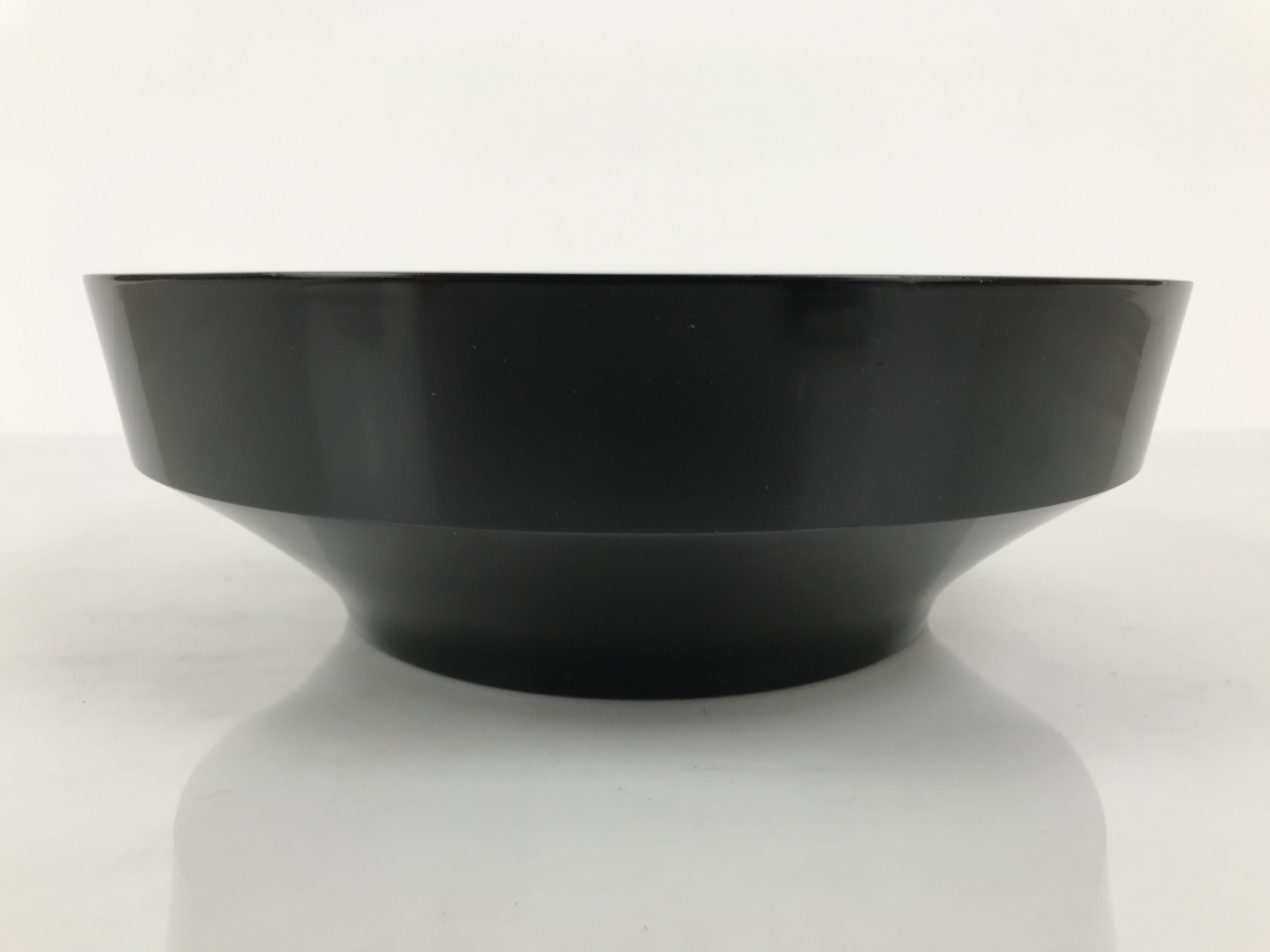 Japanese Lacquer Wooden Kashiki Snack Bowl Vtg Kashibachi Thick Black Red L608